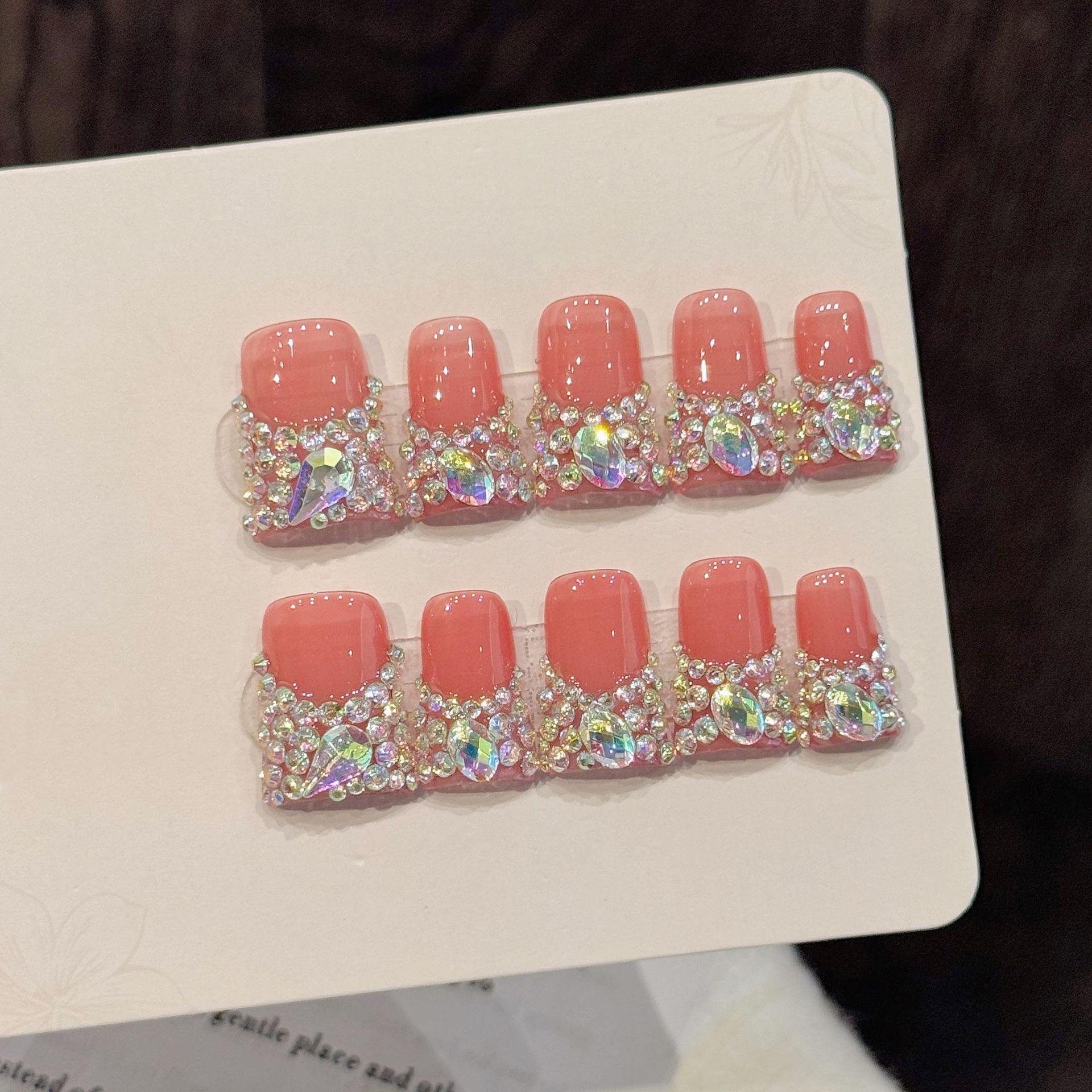 Nail Art Fake - 10 Uds. De uñas postizas de