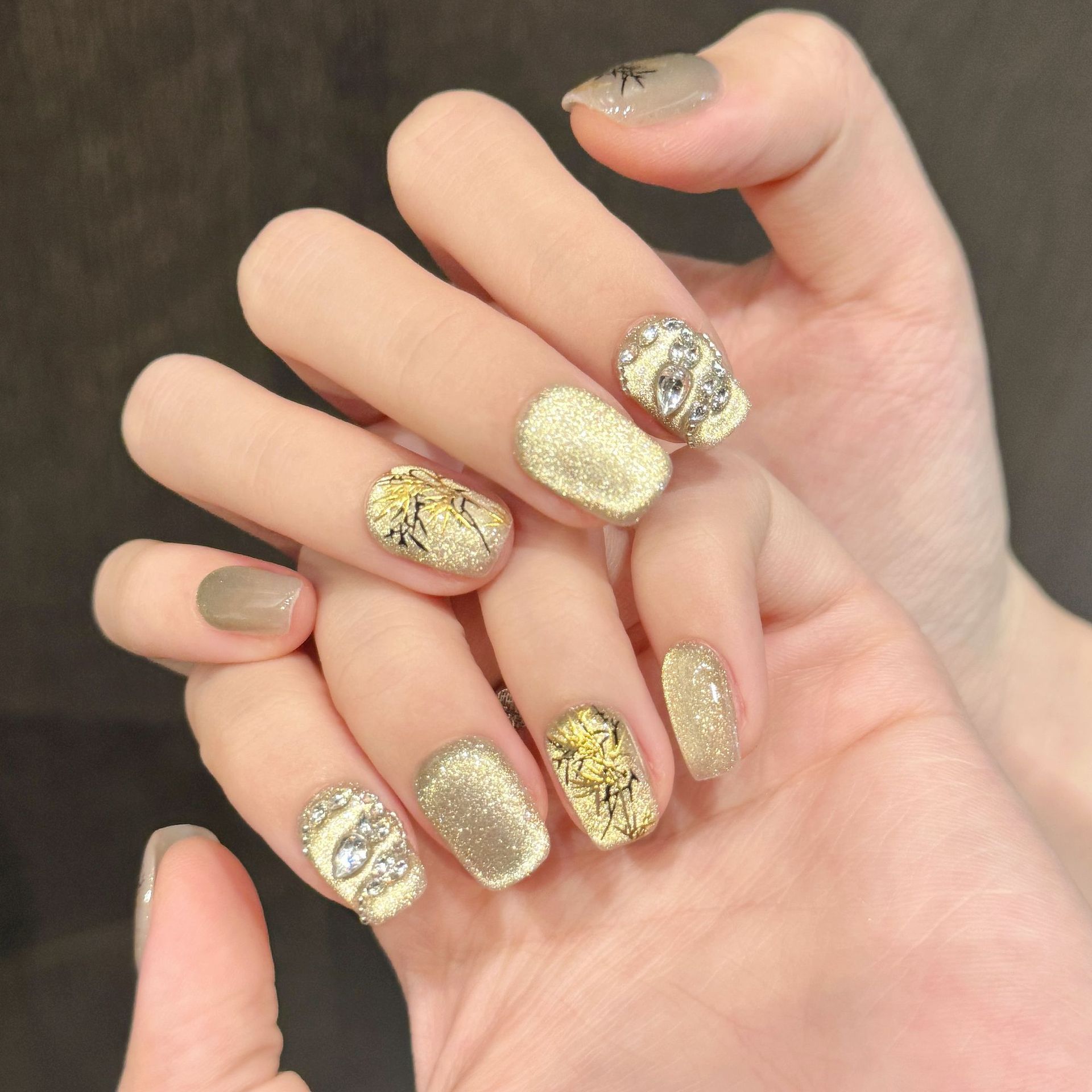 10 Uds nuevo estilo chino hech - Nail Art Fake reseña y precio