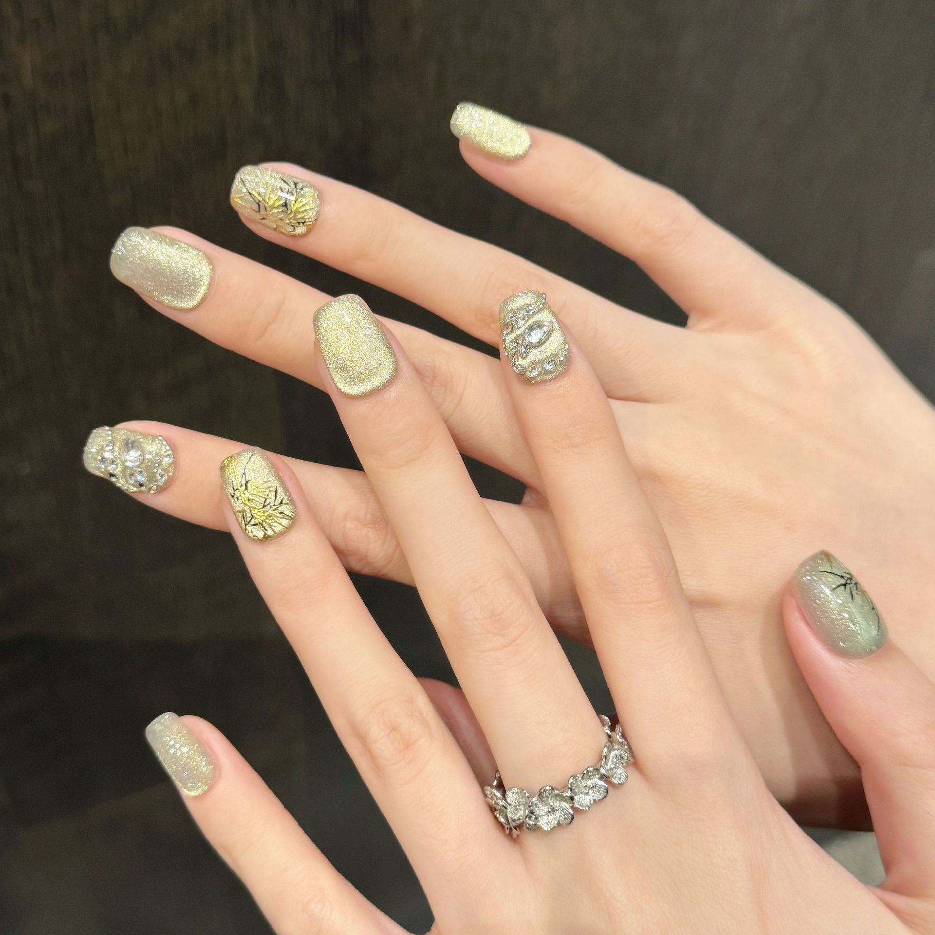 10 Uds nuevo estilo chino hech - Nail Art Fake reseña y precio