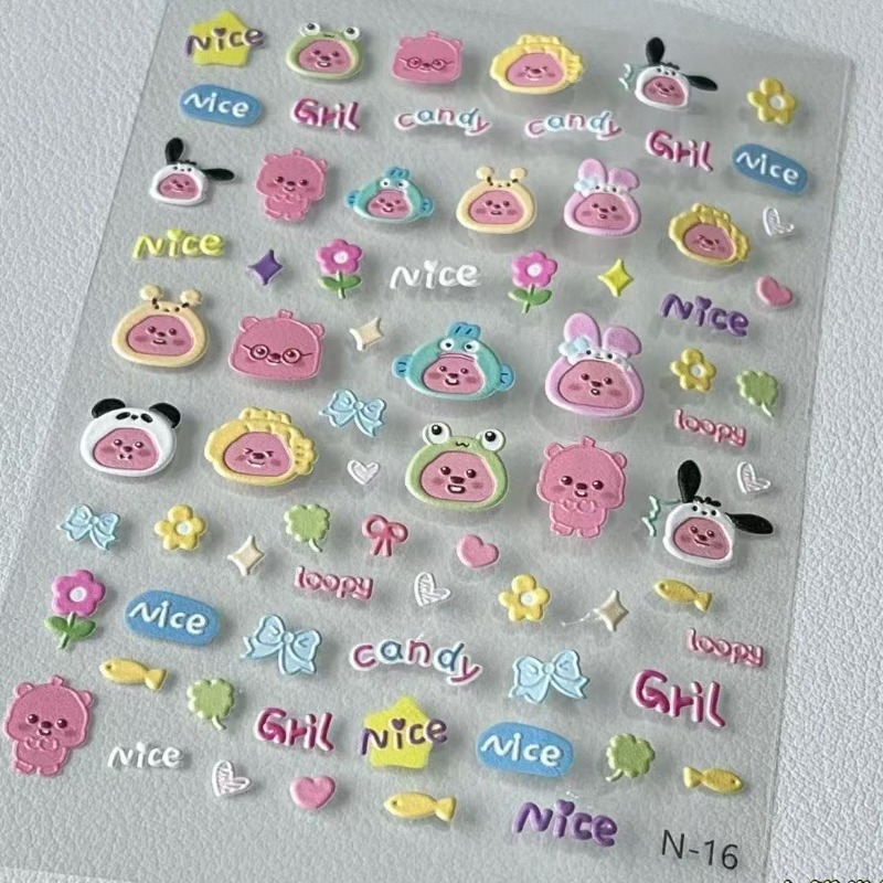 Adhesivo 3D en relieve Loopy,  - Nail Art Nail Art reseña y precio