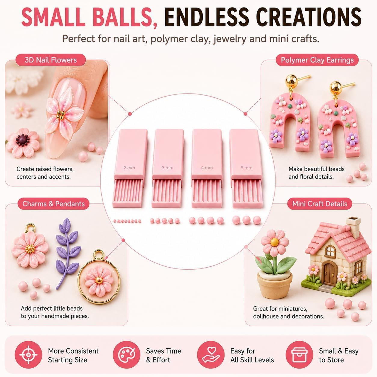 Juego de 4 Herramientas para H - Nail Art Nail Art reseña y precio