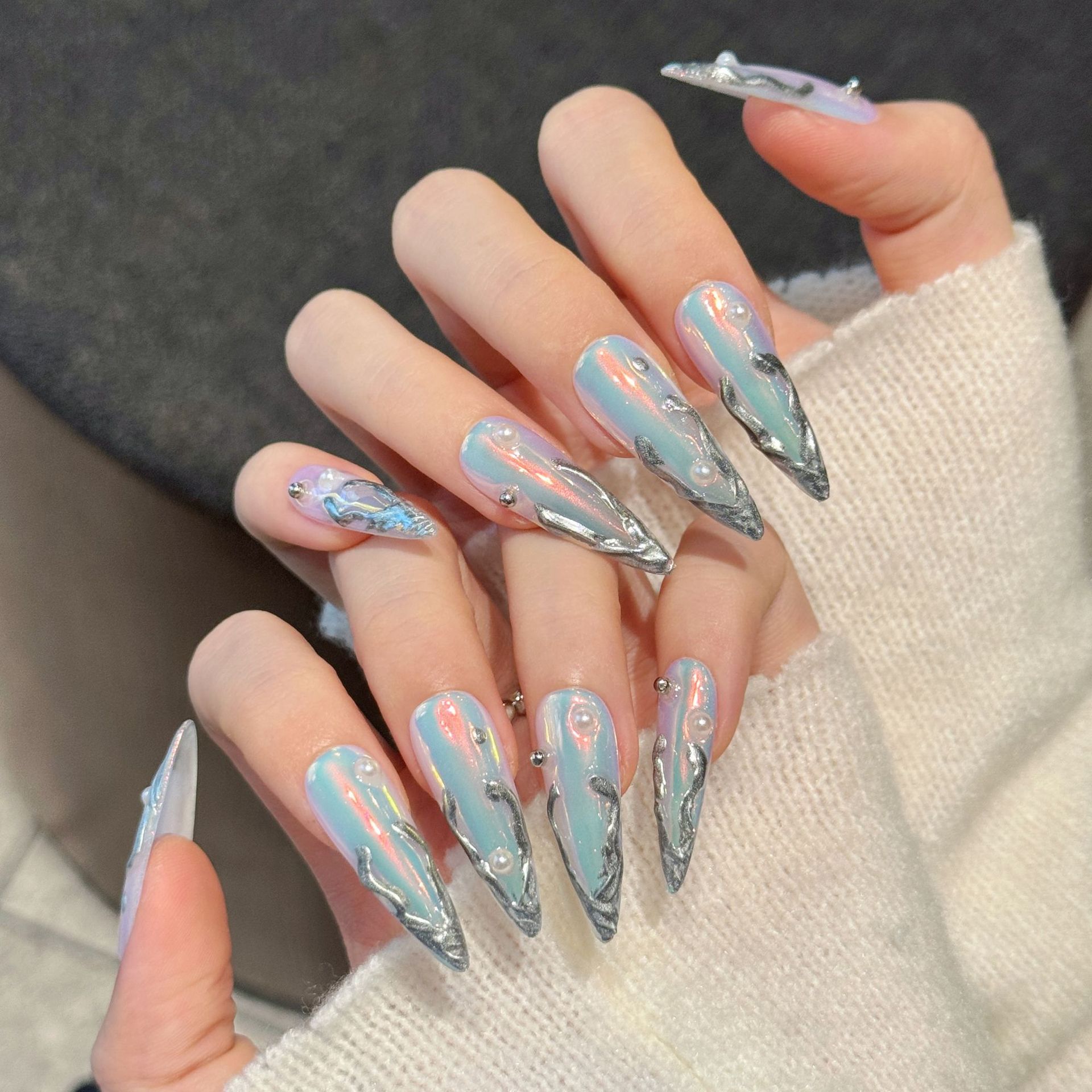 10 Uds. De uñas postizas de ag - Nail Art Fake reseña y precio