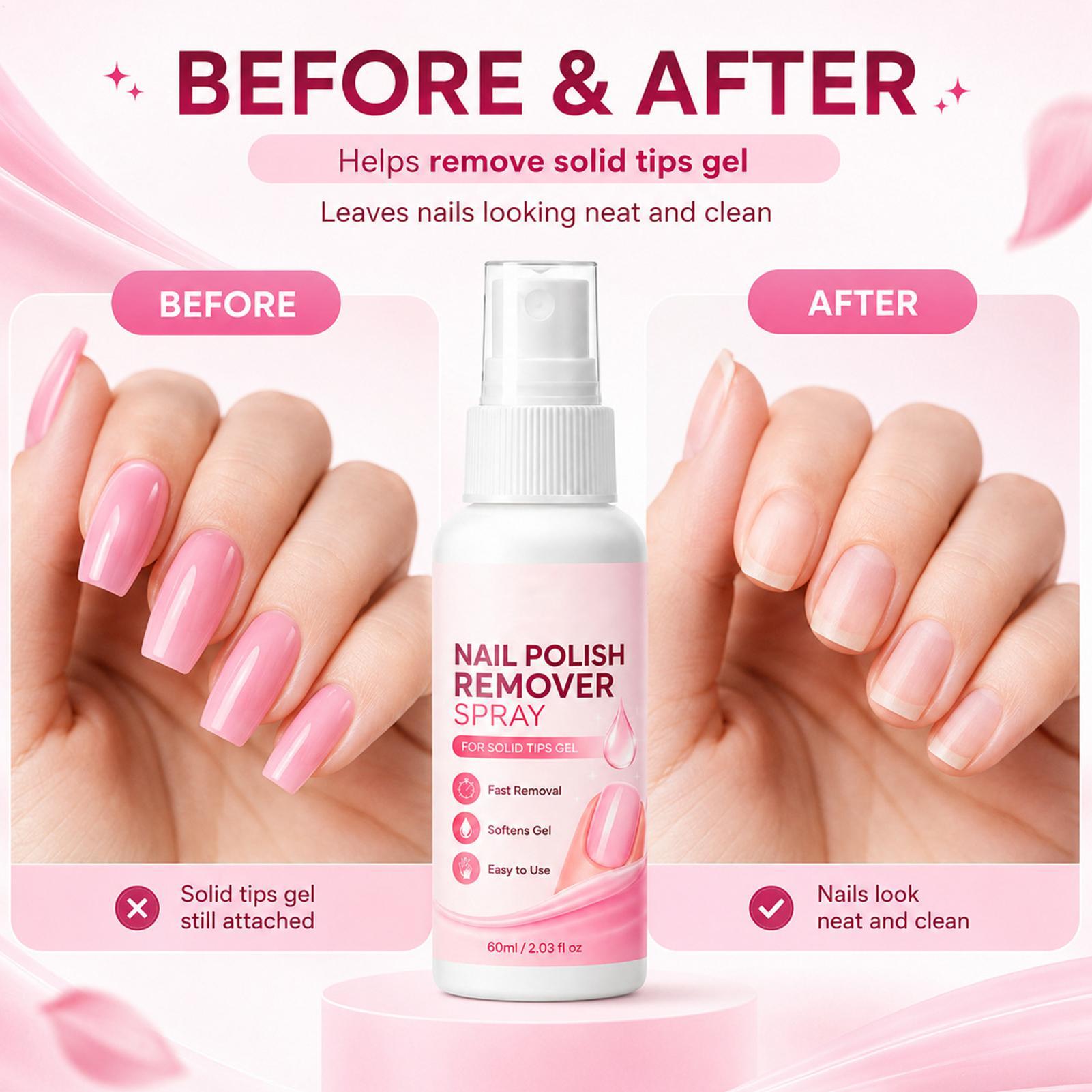 Spray removedor de uñas de 60m - Nail Art Fake reseña y precio