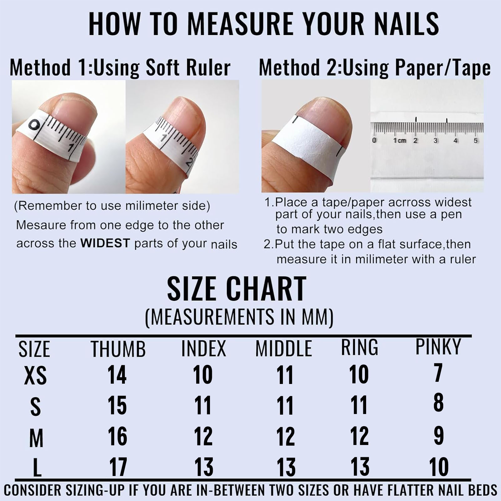 Uñas postizas con puntas franc - Nail Art Fake reseña y precio