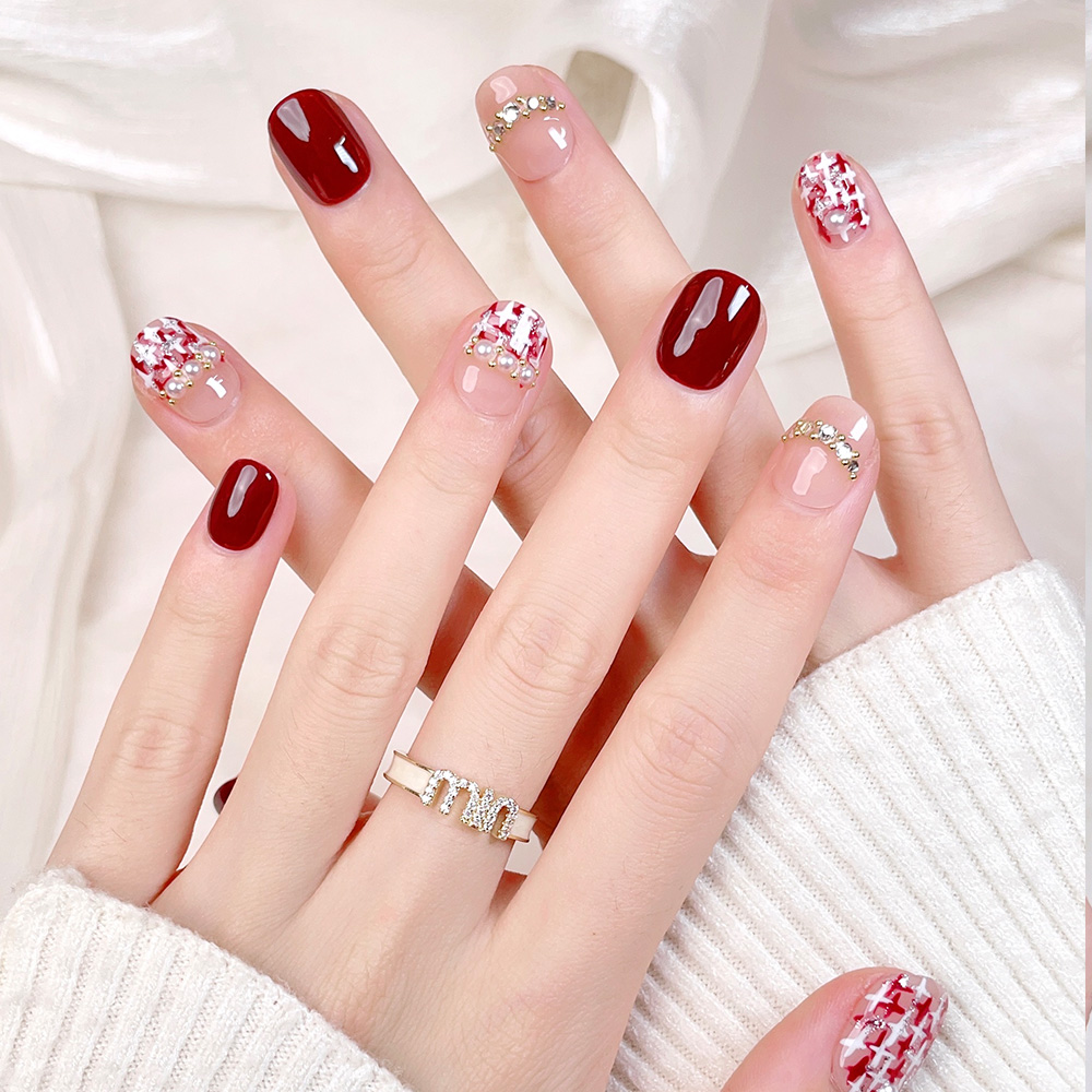 Kit de 10 Uñas Postizas Cortas - Nail Art Fake reseña y precio