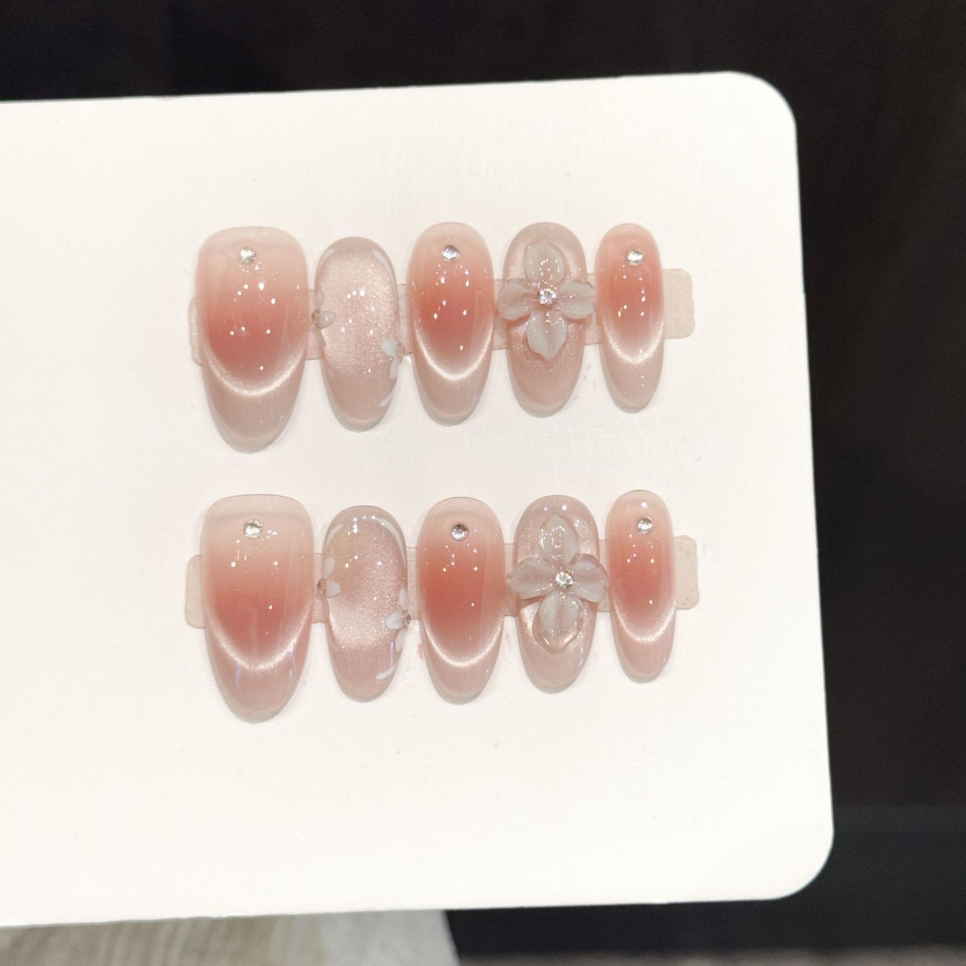 10 Uñas Postizas Hechas a Mano - Nail Art Fake reseña y precio